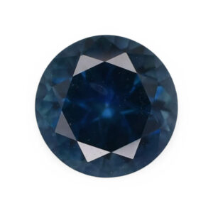 Round dark blue loose gemstone